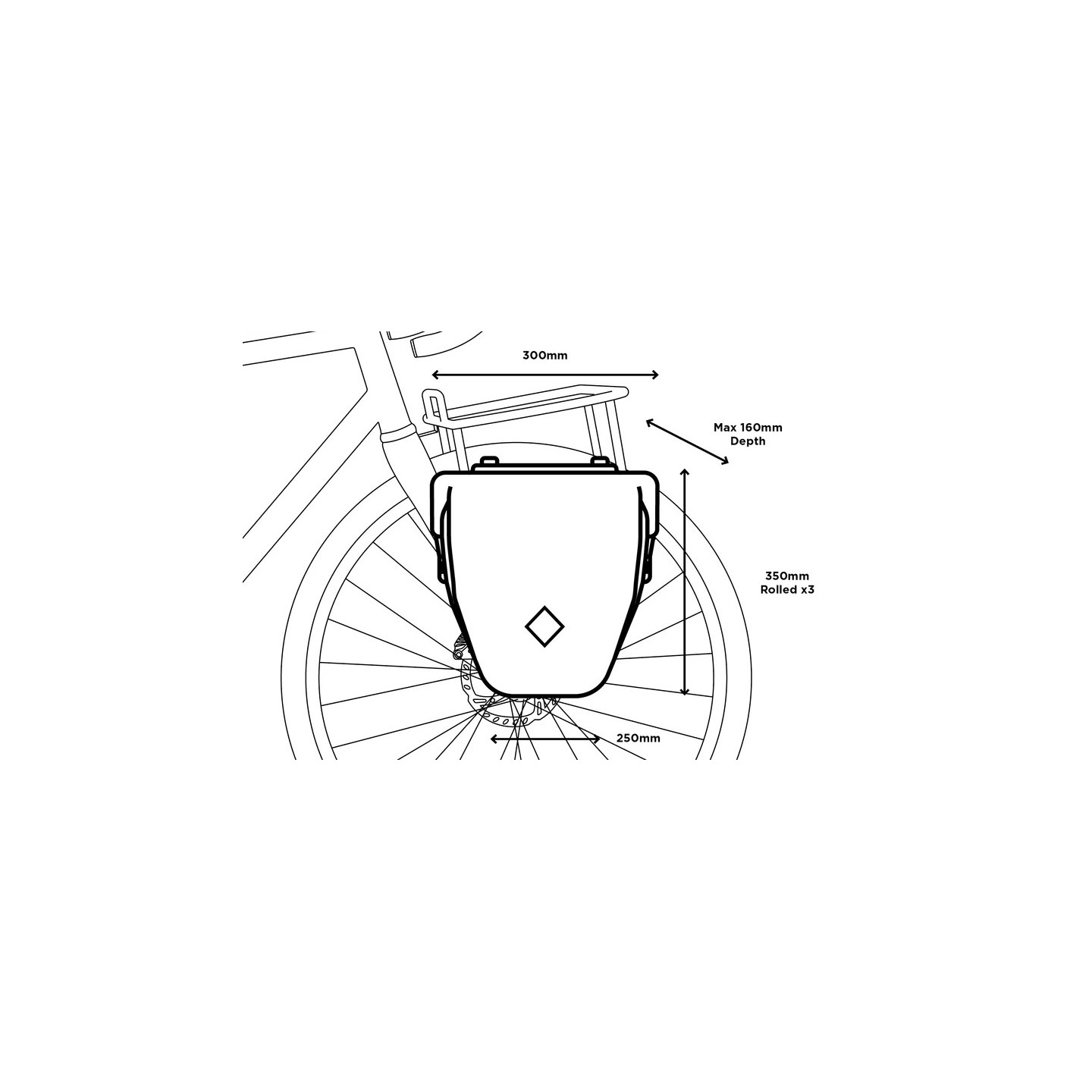 Restrap - Pannier Small - 13L Waterdichte Fietstas