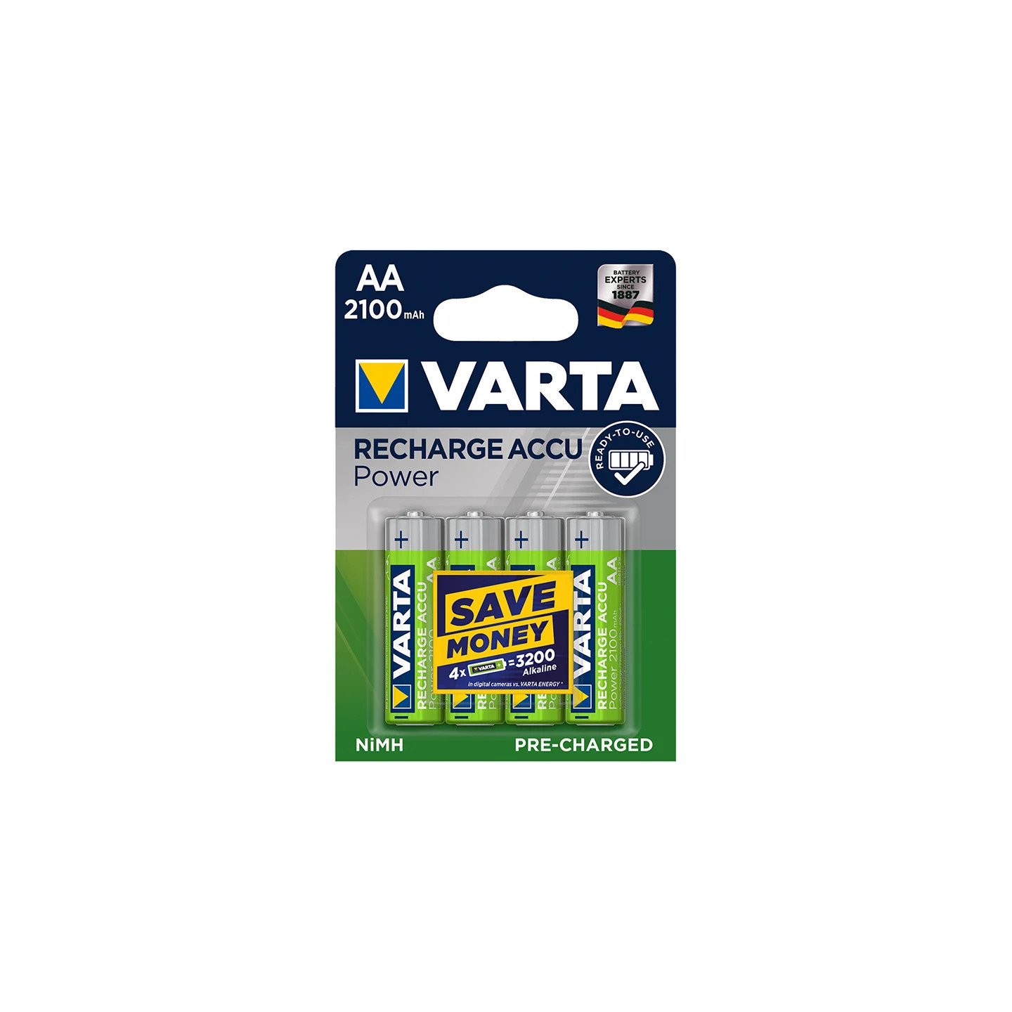 Oplaadbare batterijen 4x AA 2100 mAh