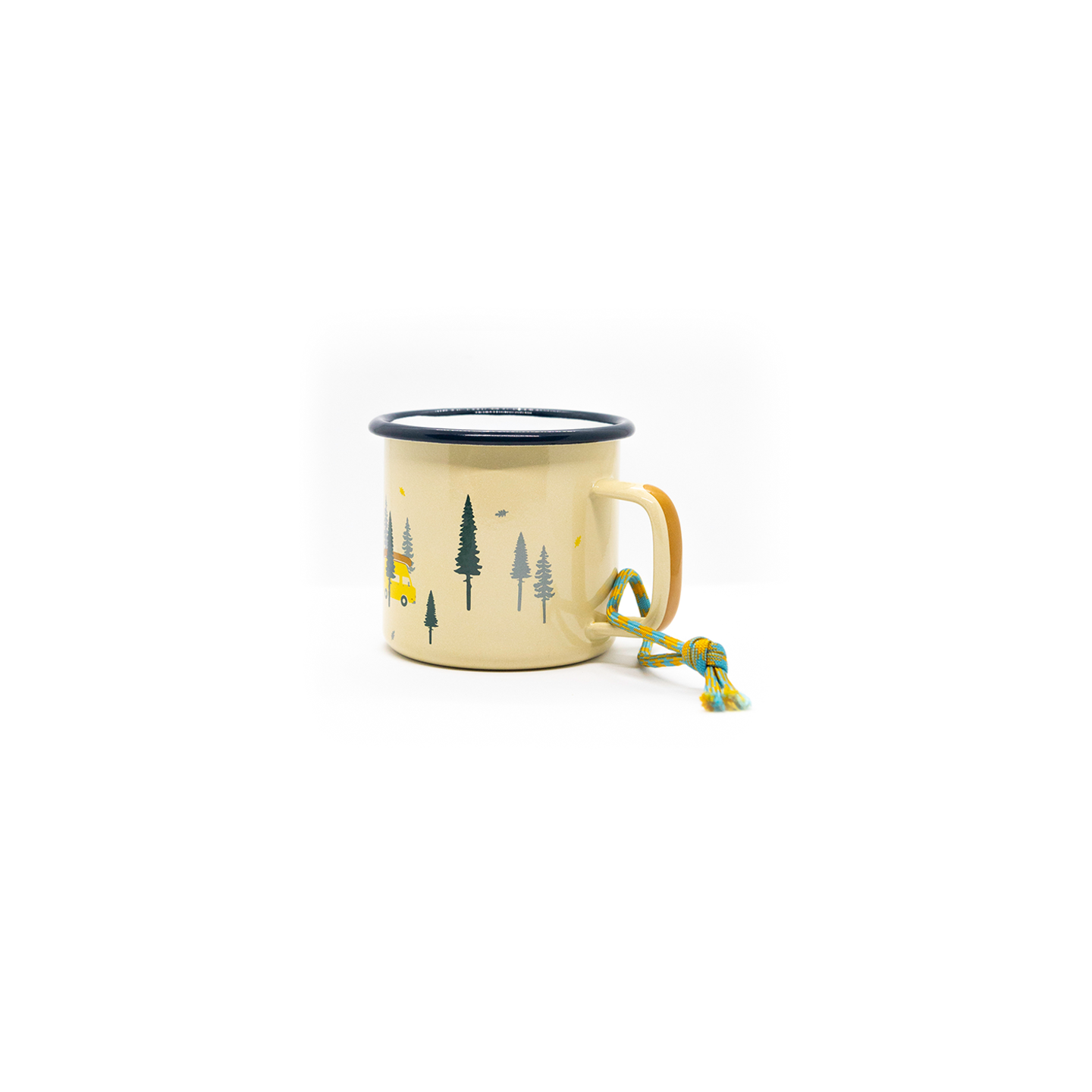 Roadtyping – durable 'Wild & Free' enamel mug