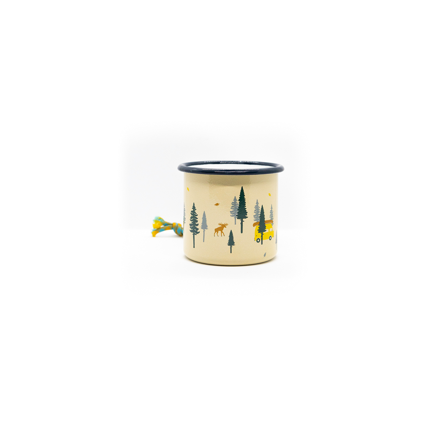 Roadtyping – durable 'Wild & Free' enamel mug