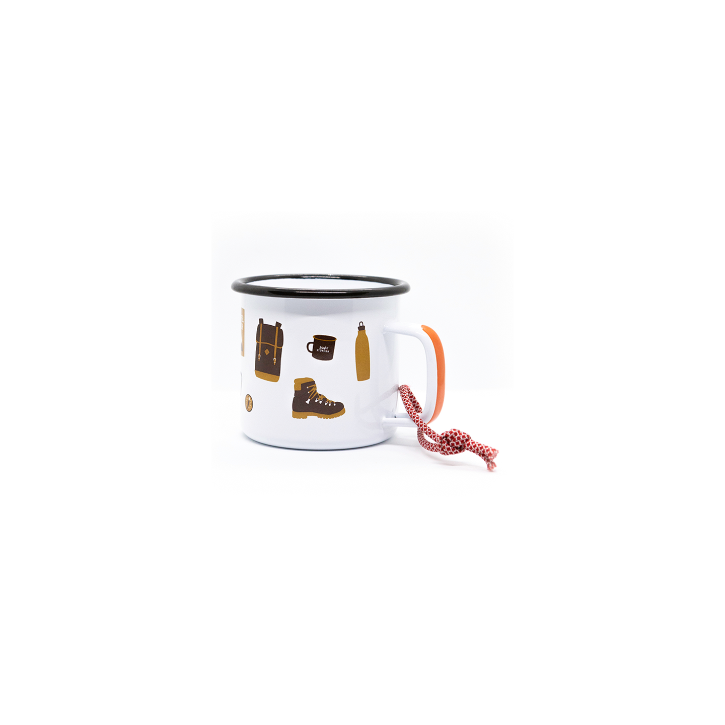 Roadtyping – durable 'Gipfelstürmer' enamel mug