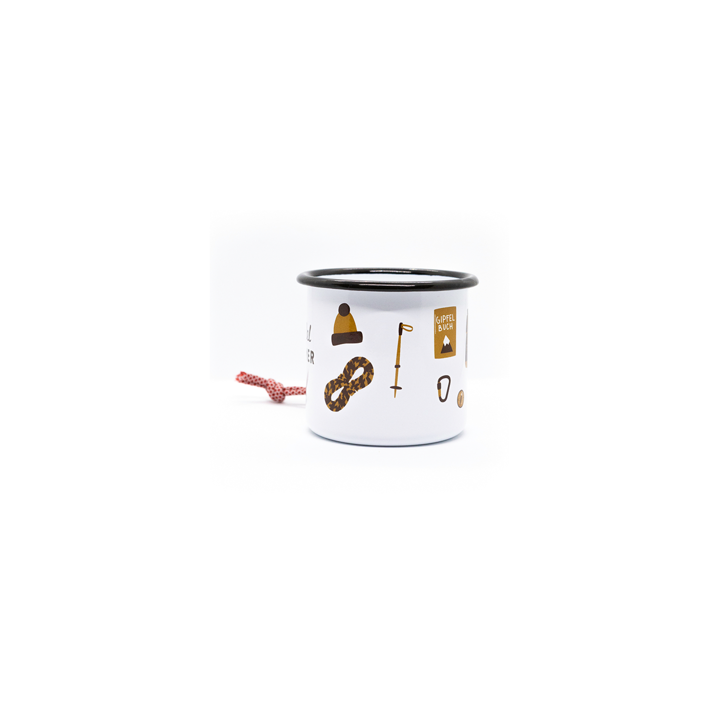 Roadtyping – durable 'Gipfelstürmer' enamel mug