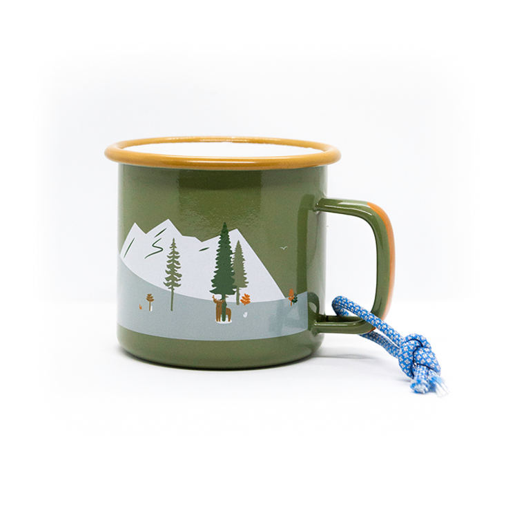 Roadtyping - durable 'Outdoor' enamel mug