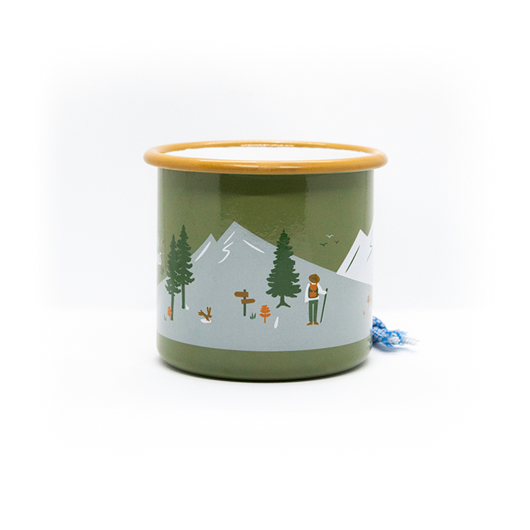 Roadtyping - durable 'Outdoor' enamel mug