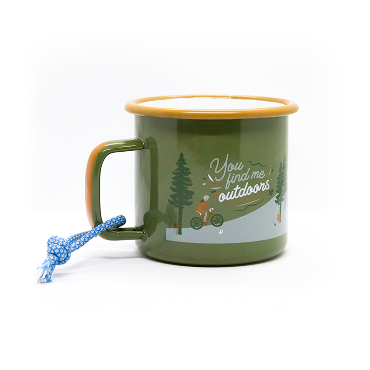 Roadtyping - durable 'Outdoor' enamel mug