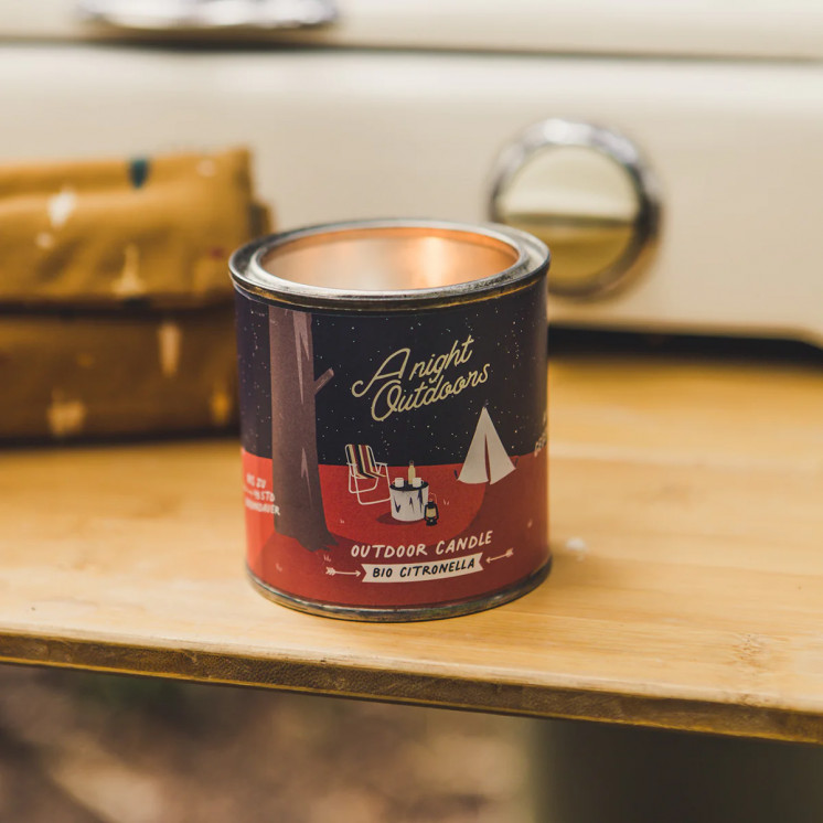 Roadtyping – organic citronella scented candle in tin