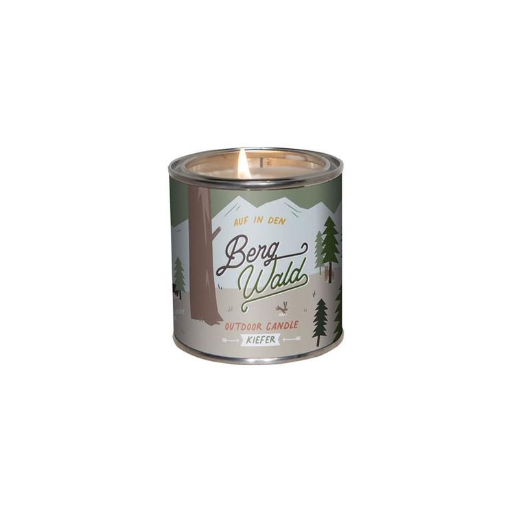 Roadtyping – organic pine scented candle in tin
