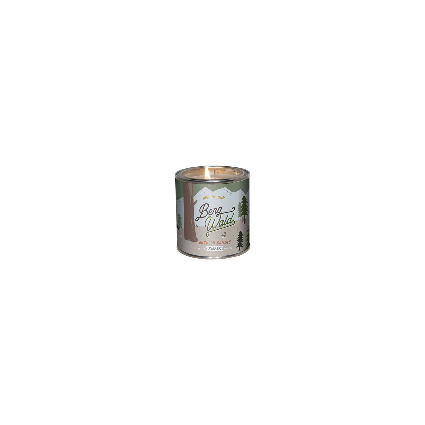 Roadtyping – organic pine scented candle in tin