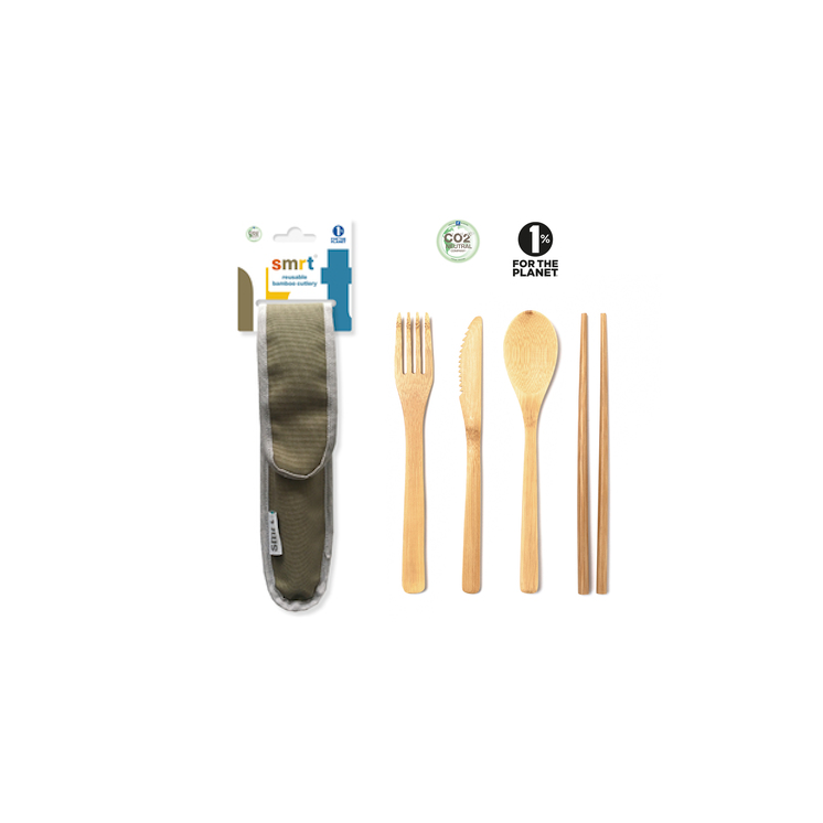Smrt - Reusable bamboo cutlery set – sustainable and zero waste