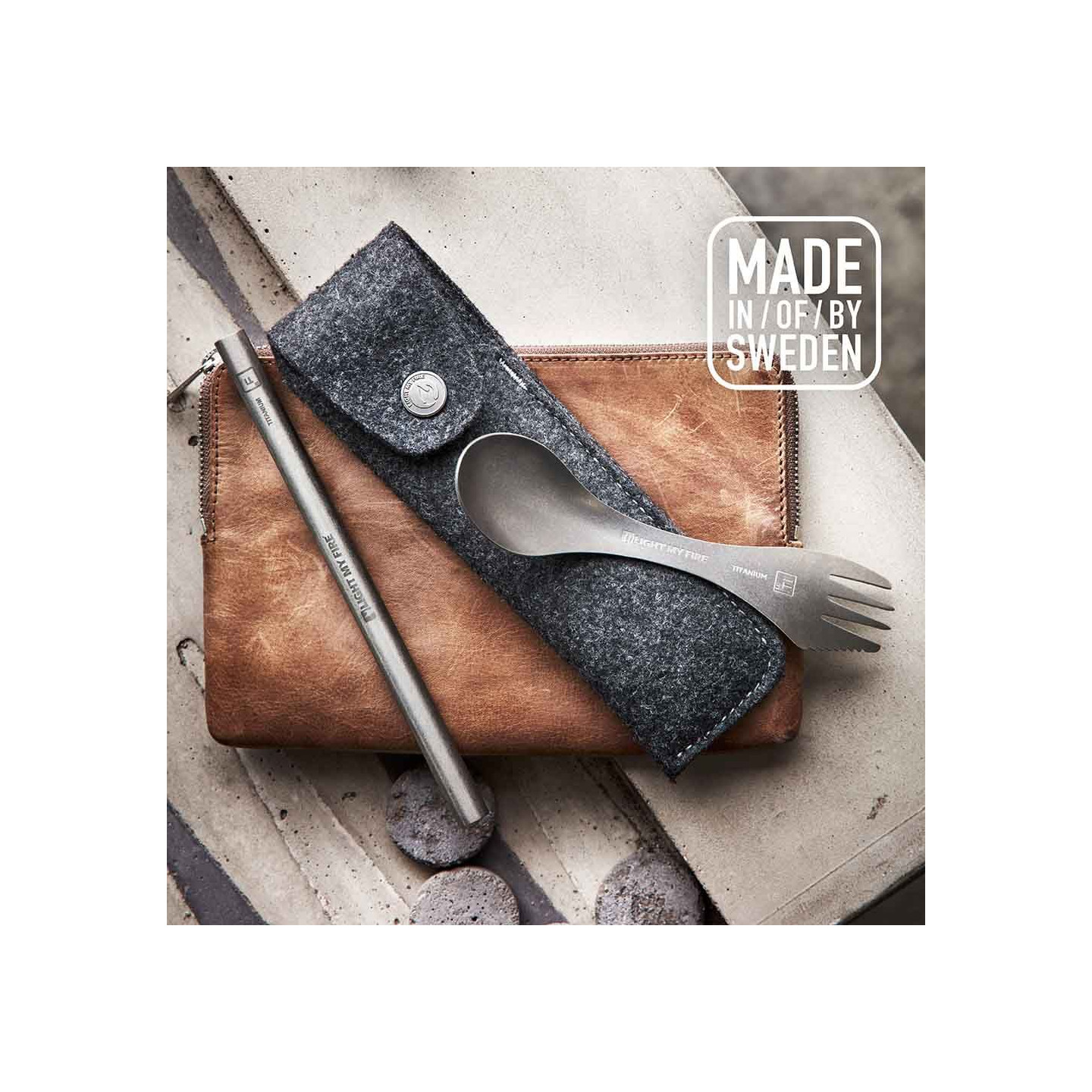 Light My Fire - Spork 'n Straw Kit Titanium