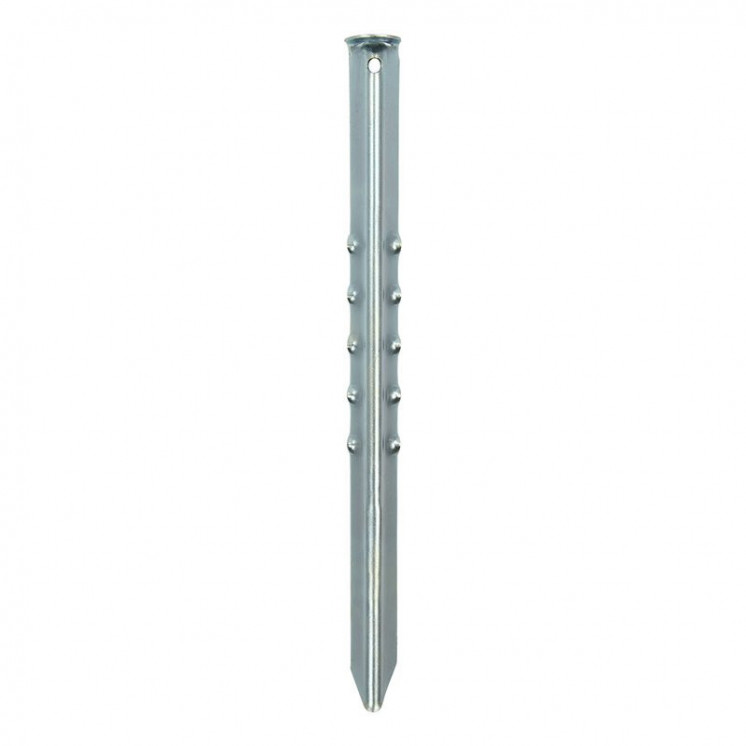 ProPlus - Geribbelde metalen tentharing 40 cm - set van 2