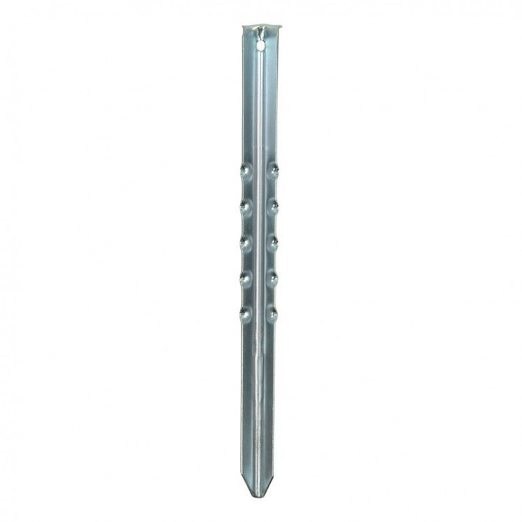 ProPlus - Geribbelde metalen tentharing 40 cm - set van 2